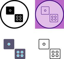 Dice Icon Design vector