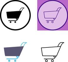 Unique Shopping Cart Icon Design vector