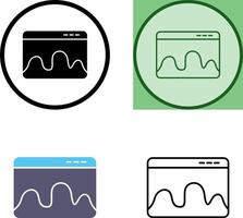Webpage Statistics Icon vector