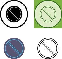 prohibido icono diseño vector