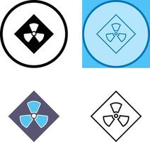 Radiation Icon Design vector