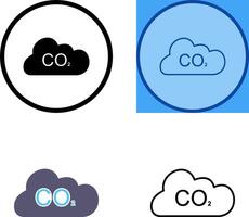 Carbon Dioxide Icon vector