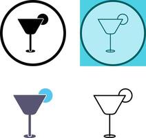 icono de bebida de coctel vector