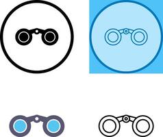 Binoculars Icon Design vector