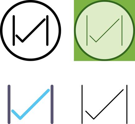 Unique Tick Icon Design
