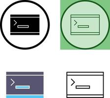 Unique Console Icon Design vector