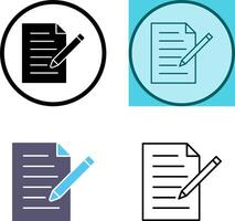 Unique Edit Document Icon Design vector