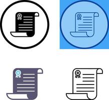 Unique Diploma Icon Design vector