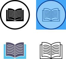 Unique Textbook Icon Design vector