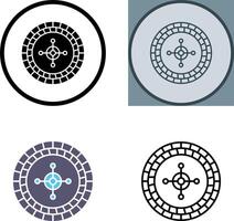 Roulette Icon Design vector