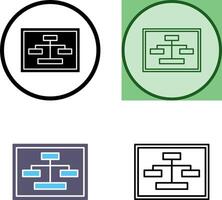 Unique Seo Structure Icon Design vector