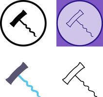 Unique Corkscrew Icon Design vector