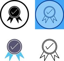 Unique Quality Control Icon Design vector