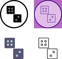 Unique Dice Icon Design vector