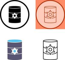 Unique Database Management Icon Design vector