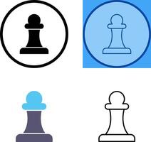Unique Pawn Icon Design vector