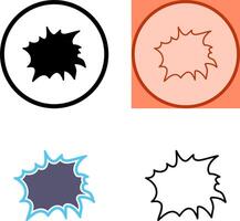 Unique Explosion Icon Design vector