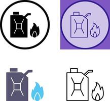 Unique Fuel to Fire Icon Design vector