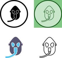 Unique Oxygen Mask Icon Design vector
