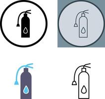 Unique Fire Extinguisher Icon Design vector