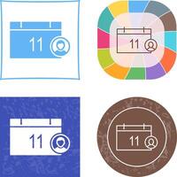 Unique Event Management Icon Design vector