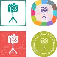 Unique Camera on Stand Icon vector