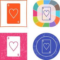 Hearts Card Icon vector