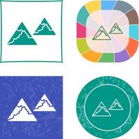 Unique Mountains Icon vector