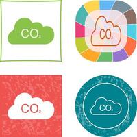 Carbon Dioxide Icon vector