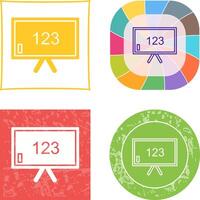 Unique Classroom Board Icon Design vector