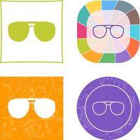 único lentes icono vector