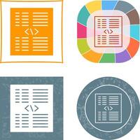Piece of Code Icon vector