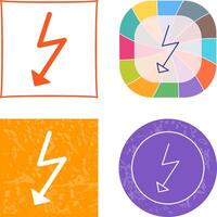 Unique Flash Icon vector