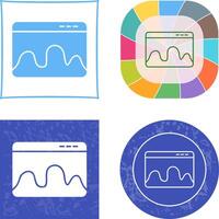 Webpage Statistics Icon vector