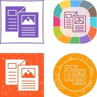 Brochure Icon Design vector