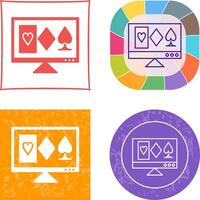 Online Gambling Icon vector