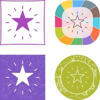 Unique Star Icon Design vector