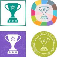 Unique Winner Icon Design vector