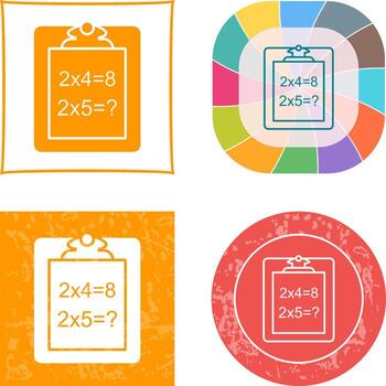 Unique Solving Question Icon Design vector