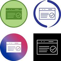 Unique QC Passed Icon Design vector