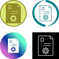 Unique Content Management Icon vector