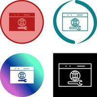 Unique Web Support Icon Design vector