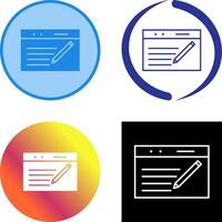 Unique Blogging Service Icon vector