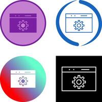 Unique Web Optimization Icon Design vector