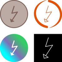 Unique Flash Icon Design vector