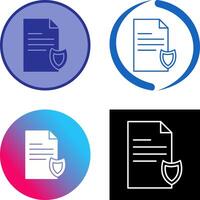 Private Document Icon Design vector