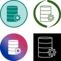 Unique Database Management Icon vector