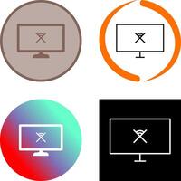 Unique Disconnected Network Icon vector