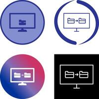 Unique File Sharing Icon vector