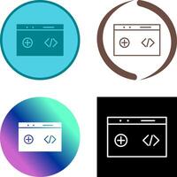 Unique Clean Code Icon vector
